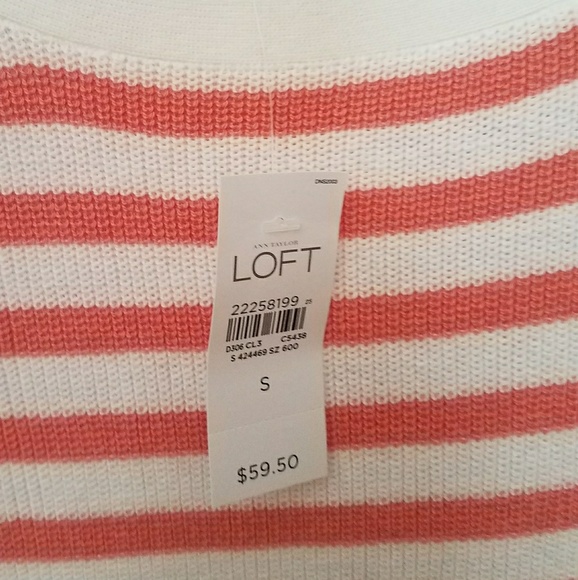 ANN TAYLOR STRIPED BANDED SWEATER SIZE SMALL - Picture 5 of 5